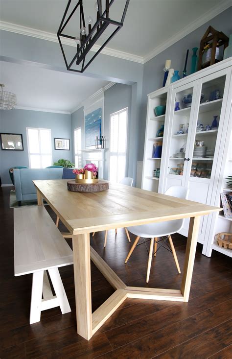 See more ideas about dining table, dining table bases, table. DIY Angled Base Dining Table | Wooden dining room table ...