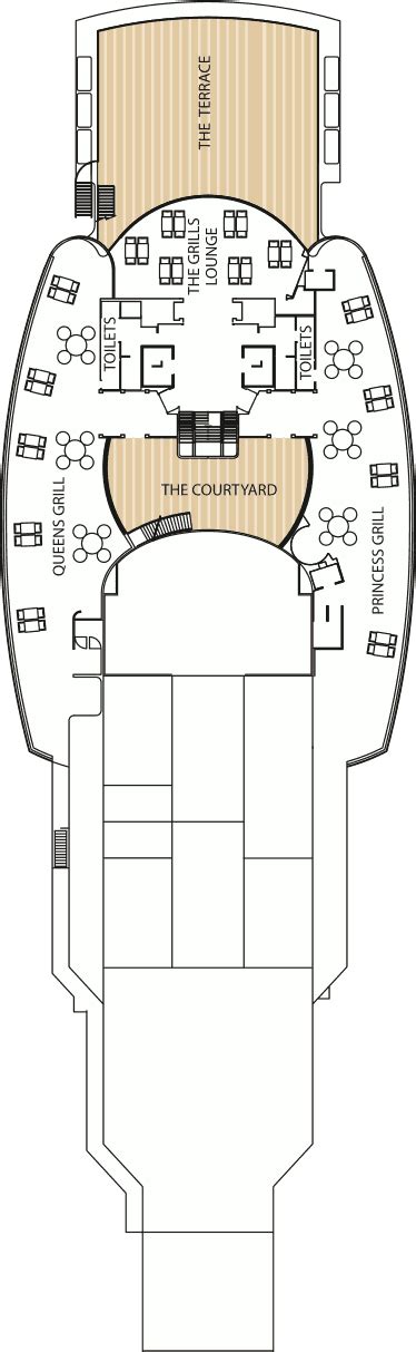 Queens grill accommodation (dining in queens grill — deck 11). Queen Victoria Deck Plans