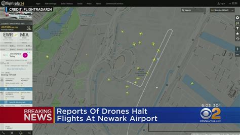 Reports Of Drones Near Newark Airport Halts Flights Youtube