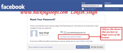 How To Hack Facebook Account Password Hackingloops ~ Pro Hacking Earning Tricks