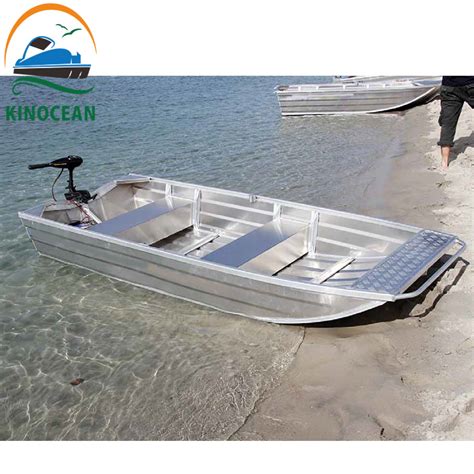 Kinocean 16ft Welded Flat Jon Boat With Motor Option China Fishing