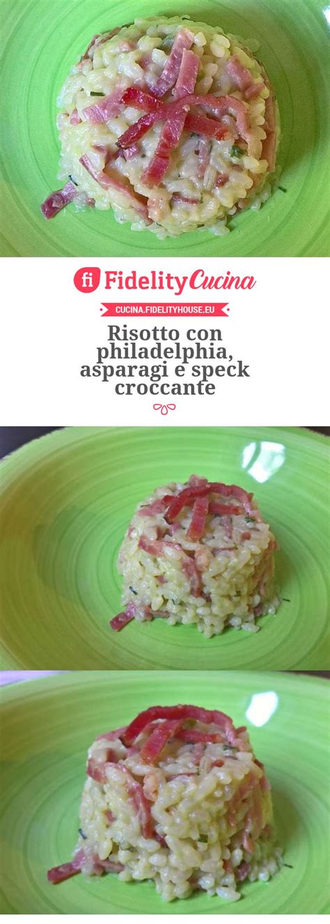 Gli asparagi sono un ortaggio piuttosto versatile e nella stagione primaverile si prestano ad essere impiegati in numerose e sfiziose ricette, come il delizioso risotto asparagi e speck che oggi propongo a tutti voi. Risotto con philadelphia, asparagi e speck croccante ...