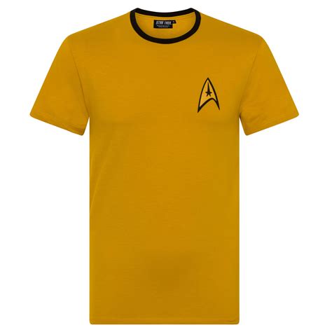 Star Trek Official T Spock Scotty Captain Kirk Uniform Mens T Shirt