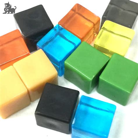Colorful Clear Plastic Cubes Board Game Pieces Buy Indoor Board Games