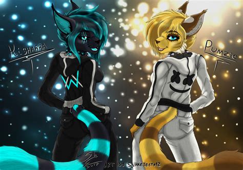 Kisharra And Pumzie Alan Walker And Marshmello By Snaketeeth12 On