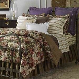 Ralph Lauren Chaps Rosemont King Comforter Set 4 Piece Roses Floral