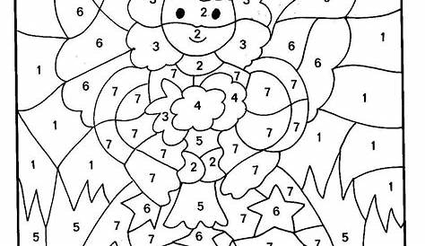 Color by number coloring pages to download and print for free
