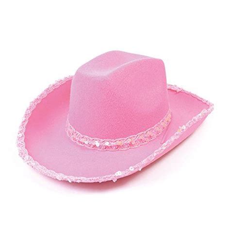 Cowboy Pink Felt Hat Sequins Wild West Rodeo Dallas Cowh