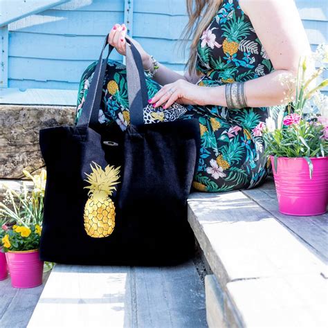 Beach Bag Pineapple Print By Love Lammie Co Notonthehighstreet Com