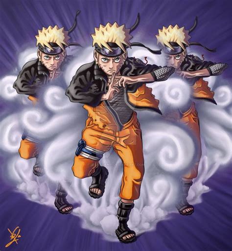 Naruto Jutsu Clones De Sombrajutsu Shadow Clone Naruto Boruto