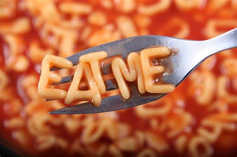 I agree with the previous post. Spaghetti Letter Spelling The Word Eat Me With The Letters ...