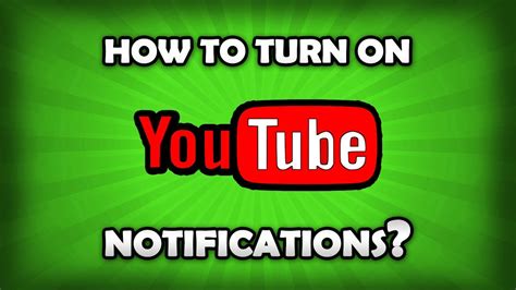 How To Turn On Notifications On Youtube Youtube