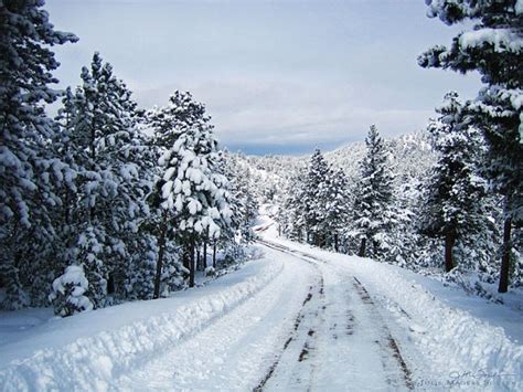 Colorado Snowy Mountain Road Photo Art By Juliemagerssoulen Mountain