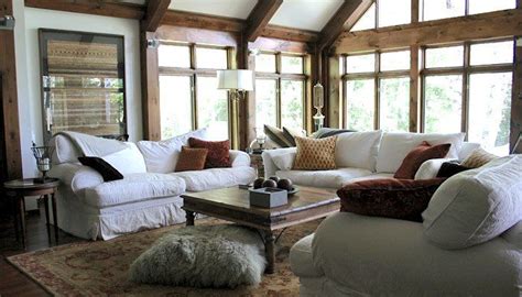 Designer Qanda Catlin Stothers Design Wayfairca Rustic Living Room
