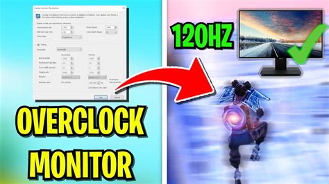 How To Overclock Your Monitor Fast🔨 Increase Refresh Rate And Boost Fps