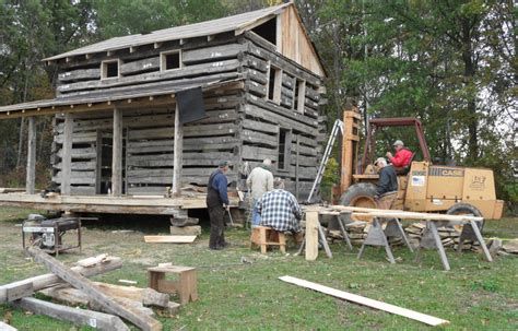 Railroad tie cabin in a mesquite bosque. Tellin' Tales about reassembled cabin at Colonel Crawford ...