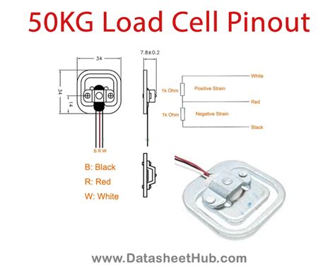 50kg Half Bridge Load Cell Sensor Datasheet Hub