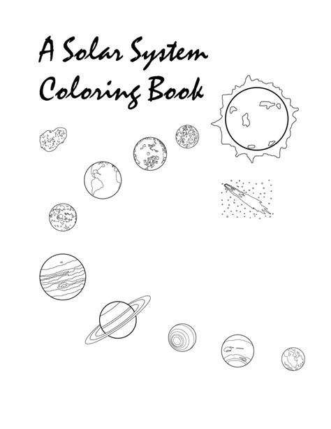 Easy activity to use with many themes. Free Printable Solar System Coloring Pages For Kids