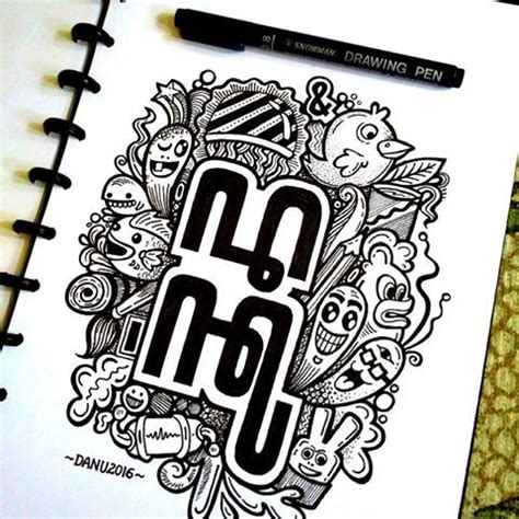 Tampilan dan fitur aksara jawa nulis aksara jawa ketik konversi. Contoh Gambar Doodle Aksara Jawa - mosi