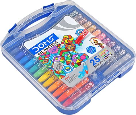 Doms Oil Pastel 25 Shades Hexagonal Set Of 1 Multicolor Starbox