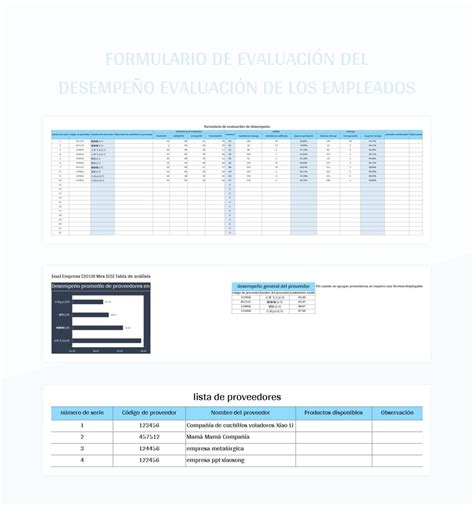 Plantilla De Formato Excel Formulario De Evaluación Del Desempeño De