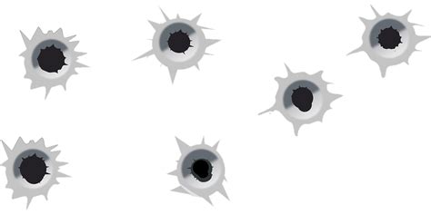 Download Bullet Holes Target Shooting Gunshot Royalty Free Vector