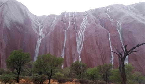 The Uluru Waterfalls A Rare Wonder Of Nature Unusual Places