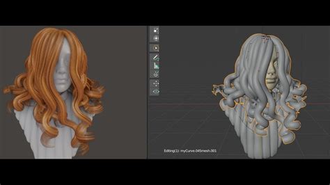 Making Curly Hair With Hair Tool Addon In Blender Youtube