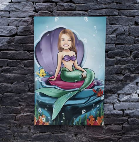 Ariel The Little Mermaid Caricature Superhero Caricature Toon Loom