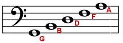 The bass clef stave system is made up of 5 horizontal lines. What Exactly Are Line Notes?