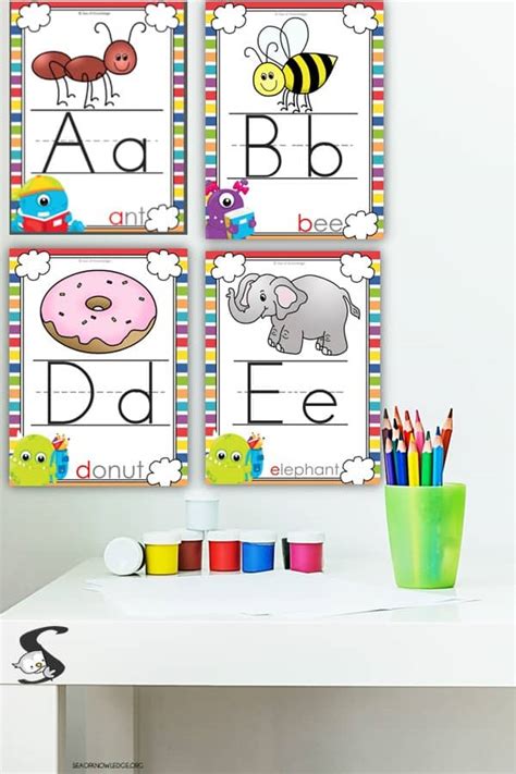 Full Set Of Alphabet Posters For Classroom Free