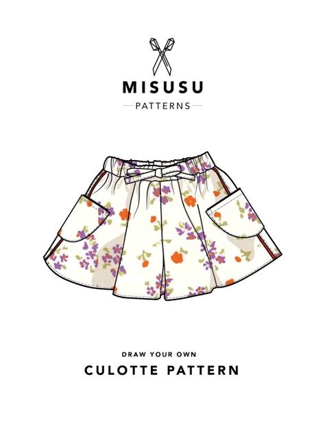 Culottes PDF Sewing Tutorial | Sewing projects for beginners, Sewing basics, Sewing tutorials