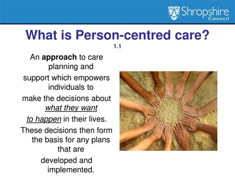 Ppt Promote Person Centred Approaches In Health And Social Care