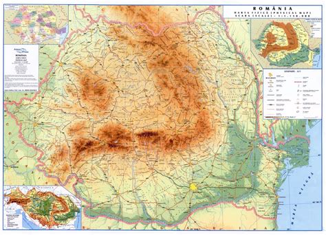 Geografilia Hărți Relief România