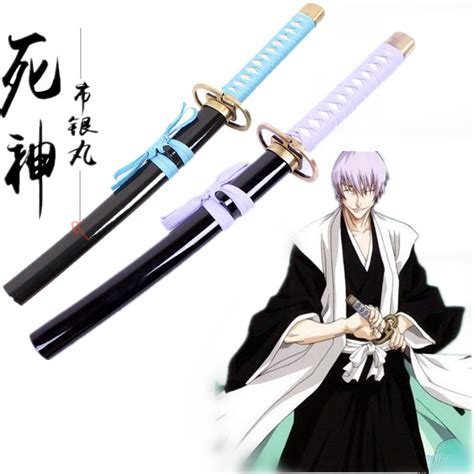 Cosplay Anime Bleach Weapon Gin Ichimaru Wooden Sword Model 58cm Costume Party Anime Show Japan
