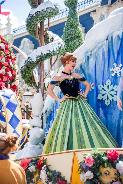 Princess Anna In The Festival Of Fantasy Parade At Walt Disney World