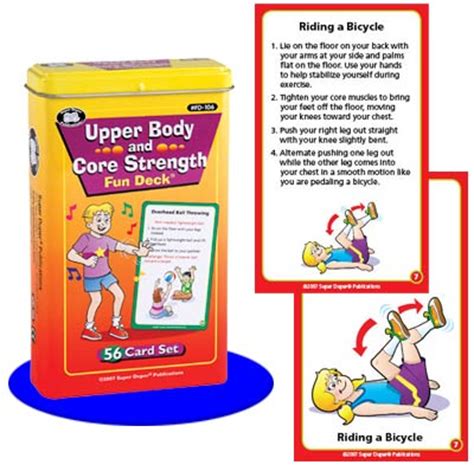 All forms of physical activity will help keep. Upper Body and Core Strength Fun Deck | Activities for ...