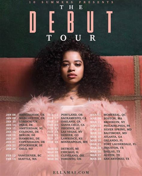 Ella Mai Announces The Debut Touralbum First Week Sales Total Revealed Visits The Breakfast