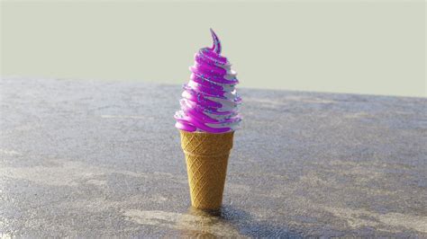 Simple Ice Cream Cone 3d Cgtrader