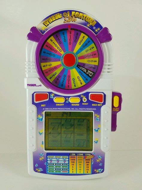 Wheel Of Fortune Slot Handheld Game By Tiger Vintage 1998 Tested And