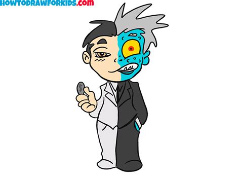 How To Draw Two Face Easy Drawing Tutorial For Kids