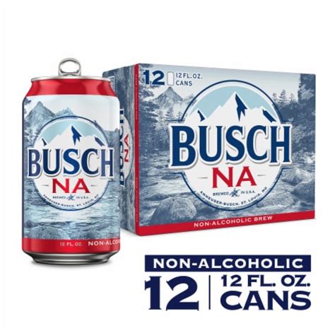 Busch Non Alcoholic Beer 12 Pk 12 Fl Oz Food 4 Less