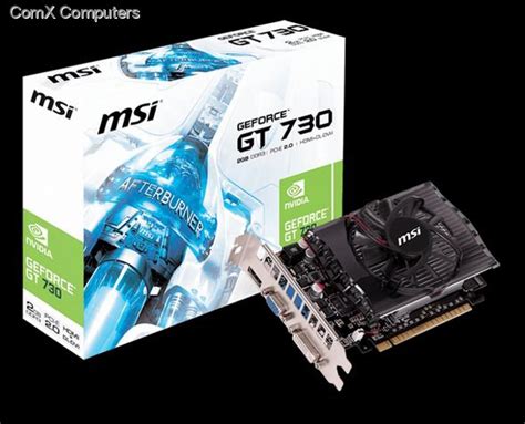 A graphics or video driver is the software that enables communication between the graphics card and the operating 2. Specification sheet: N730-2GD3 MSI GeForce GT 730 2GB 128-Bit DDR3 PCI Express 2.0 HDCP Ready ...