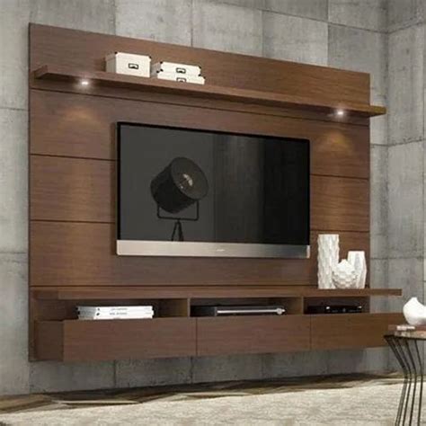 Brown Wall Mounted Wooden Tv Cabinet For Home At Rs 650square Feet In