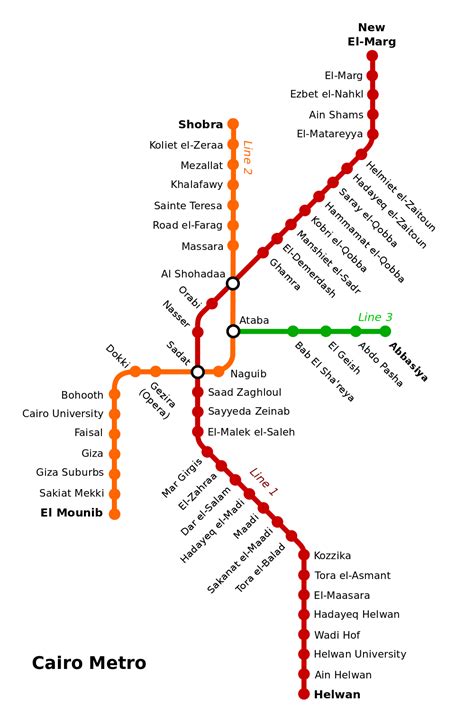 Cairo Metro Map Lines Route Hours Tickets