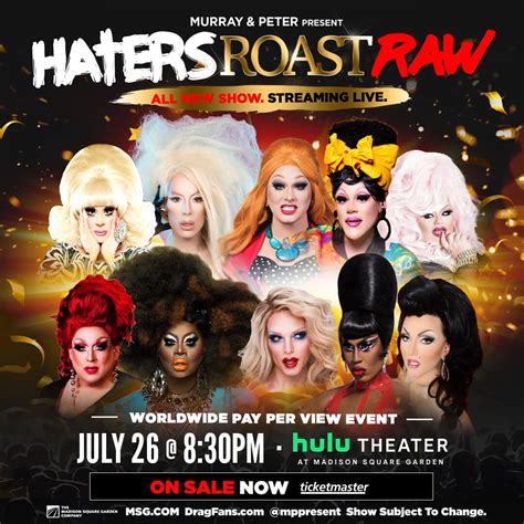 As one of the best ways to save money, new customer discounts are widely liked by consumers. Haters Roast LIVE | Drag Queen Fans Shady Live Tour - Drag ...