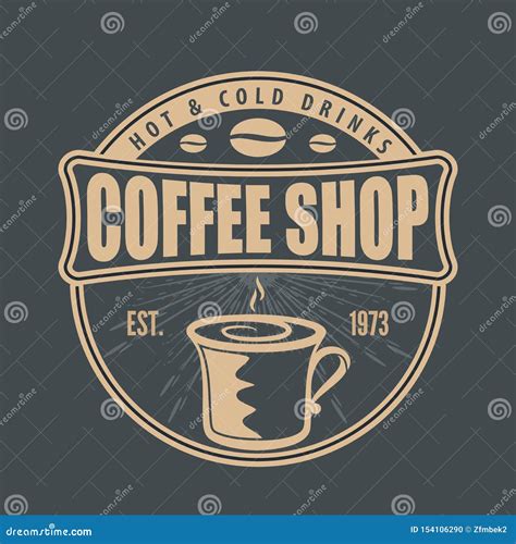 Coffee Shop Logo Design Template Vector Stock Vector Illustration Of