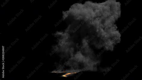 4k Realistic Massive Explosion Explosion With Huge Smoke Blast Vfx