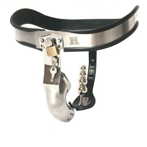 Buy Stainless Steel Male Chastity Belt Bend Cock Cage