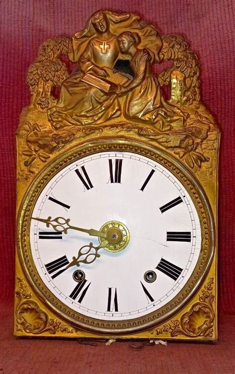 Ancien Mecanisme Mouvement Horloge Comtoise Xix Antique Clocks Antiques Furniture Old